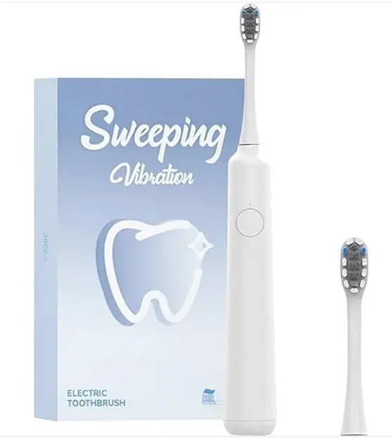 Зубна щітка електрична Xiaomi DOCO vibrating electric toothbrush White - фото 2