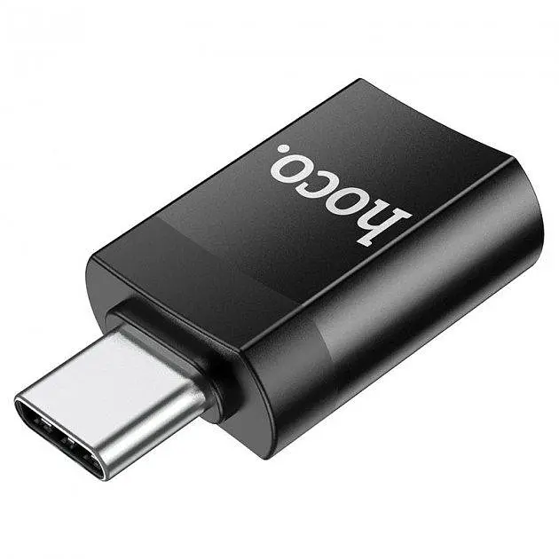Перехідник HOCO UA17 OTG Type-C - USB3.0 Чорний - фото 3