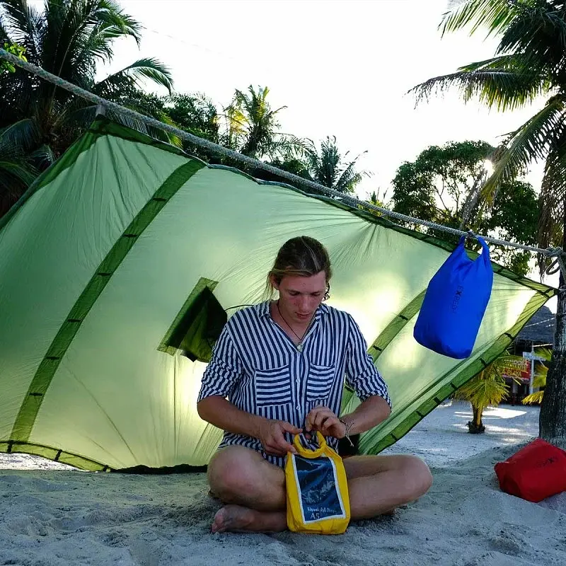 Гермомешок Exped Fold Drybag CS L Синий - фото 3
