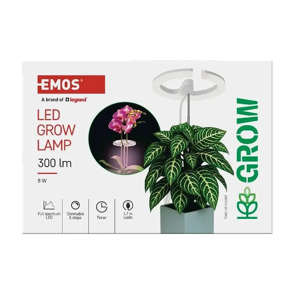 Настільна лампа EMOS LED лампа для рослин з таймером та димером (Z7902) - фото 9