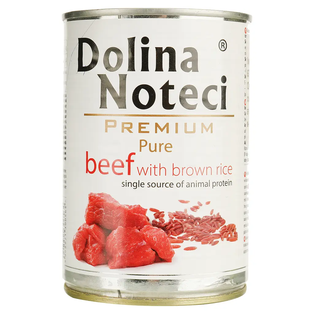 Вологий корм Dolina Noteci Premium Pure для собак схильних до алергії, з яловичиною та коричневим рисом, 400 гр - фото 2