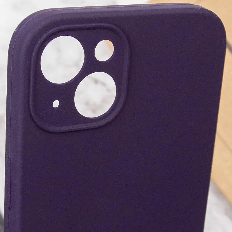 Чохол Silk Full Camera Protective (AA) NO LOGO для Apple iPhone 13 (6.1") Фіолетовий / Elderberry - фото 5