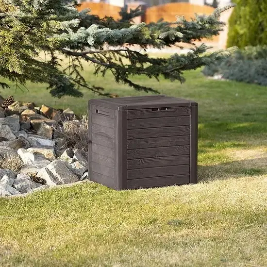 Ящик для зовнішнього зберігання Prosperplast Woodebox 140 л коричневий (MBWL140-440U) - фото 3