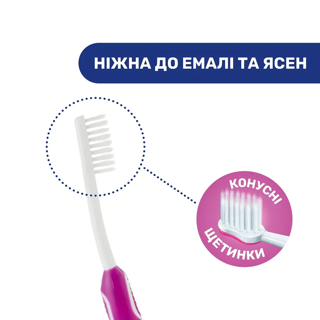 Дитяча зубна щітка Chicco для молочних зубів Жираф, малиновий, 3-6 років (09079.10.20) - фото 4