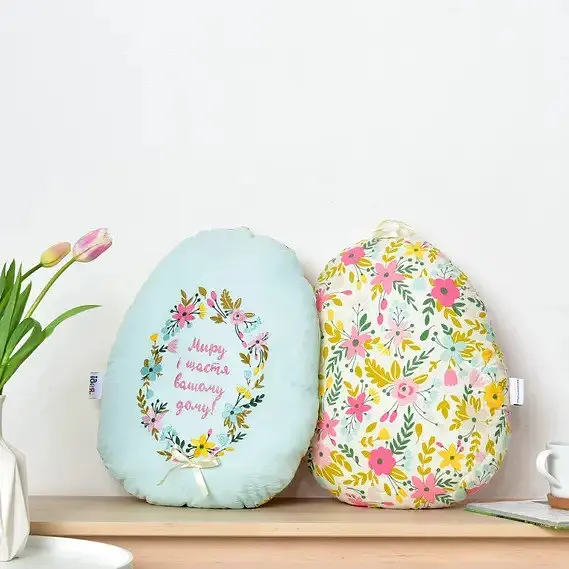 Подушка декоративная Ideia Пасхальное яйцо, 45х33 см, мятный (8-33218) - фото 4