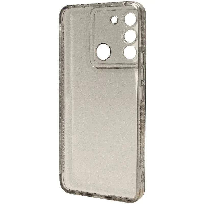 Чехол TPU Starfall Clear для Xiaomi Poco X5 5G / Redmi Note 12 5G Серый - фото 3