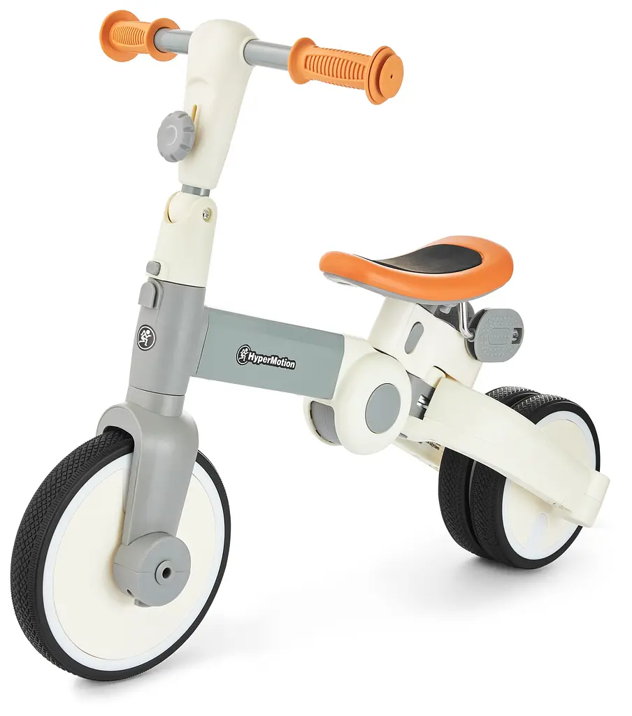 Дитячий триколісний велосипед HyperMotion Tobi Rocket з батьківською ручкою 17 см 20 см grey (TOBI ROCKET HYP GRAY) - фото 7