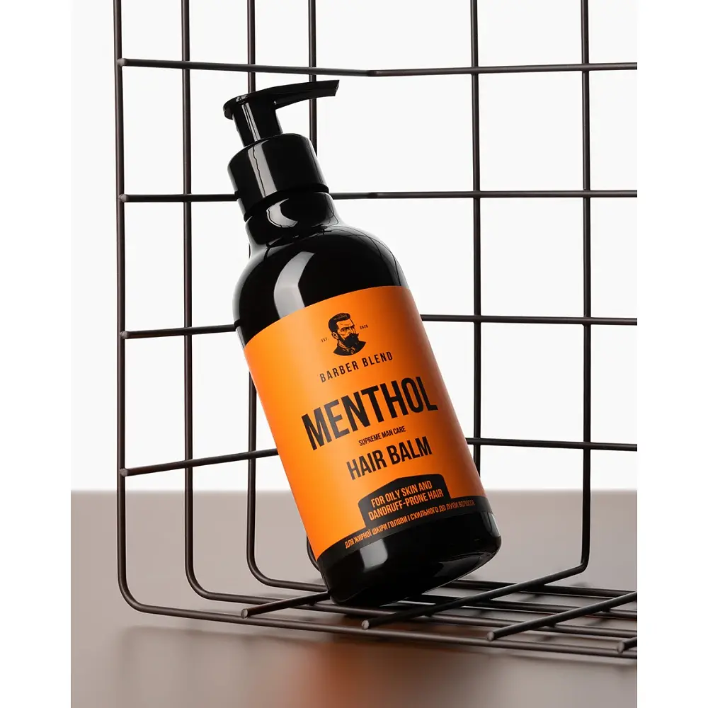 Бальзам чоловічий Barber Blend Menthol для жирної шкіри голови і схильного до лупи волосся, 300 мл - фото 2