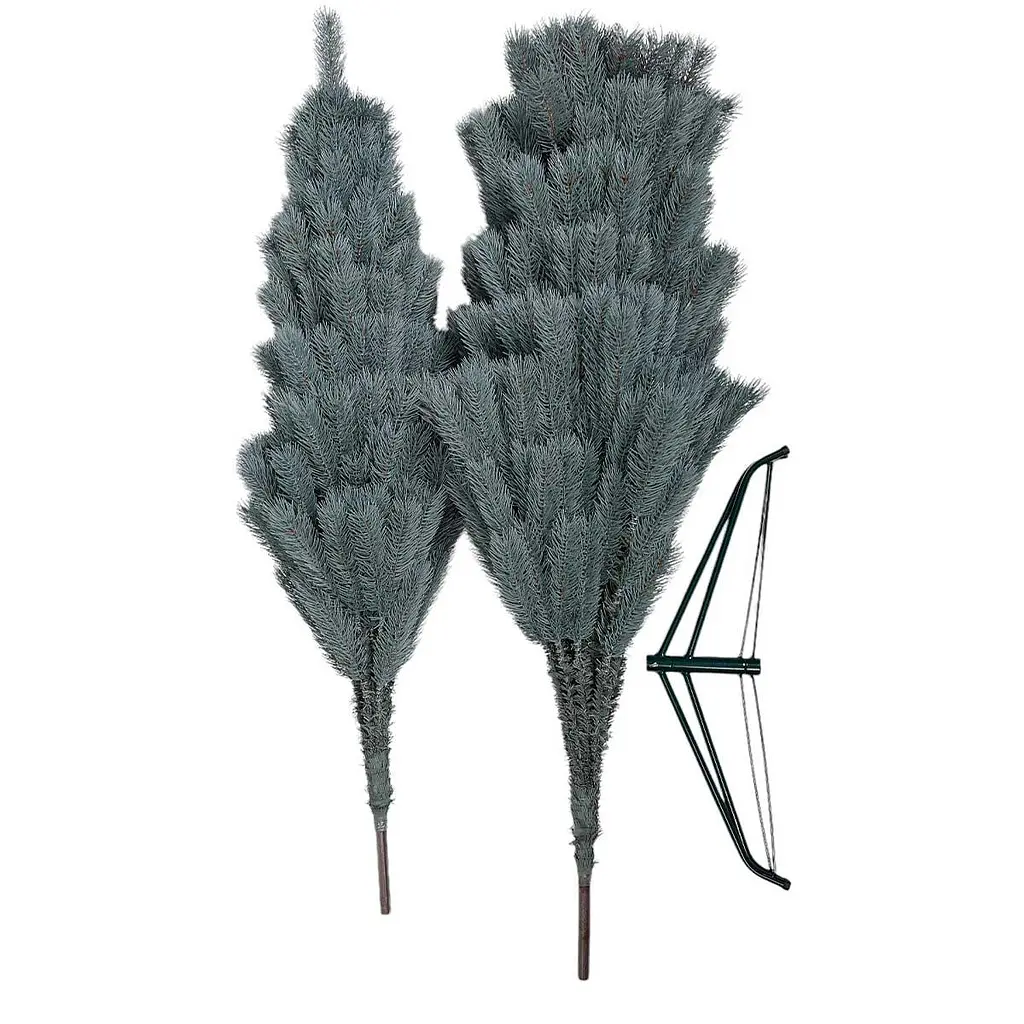 Искусственная елка 250 см голубого цвета, литые ветки.