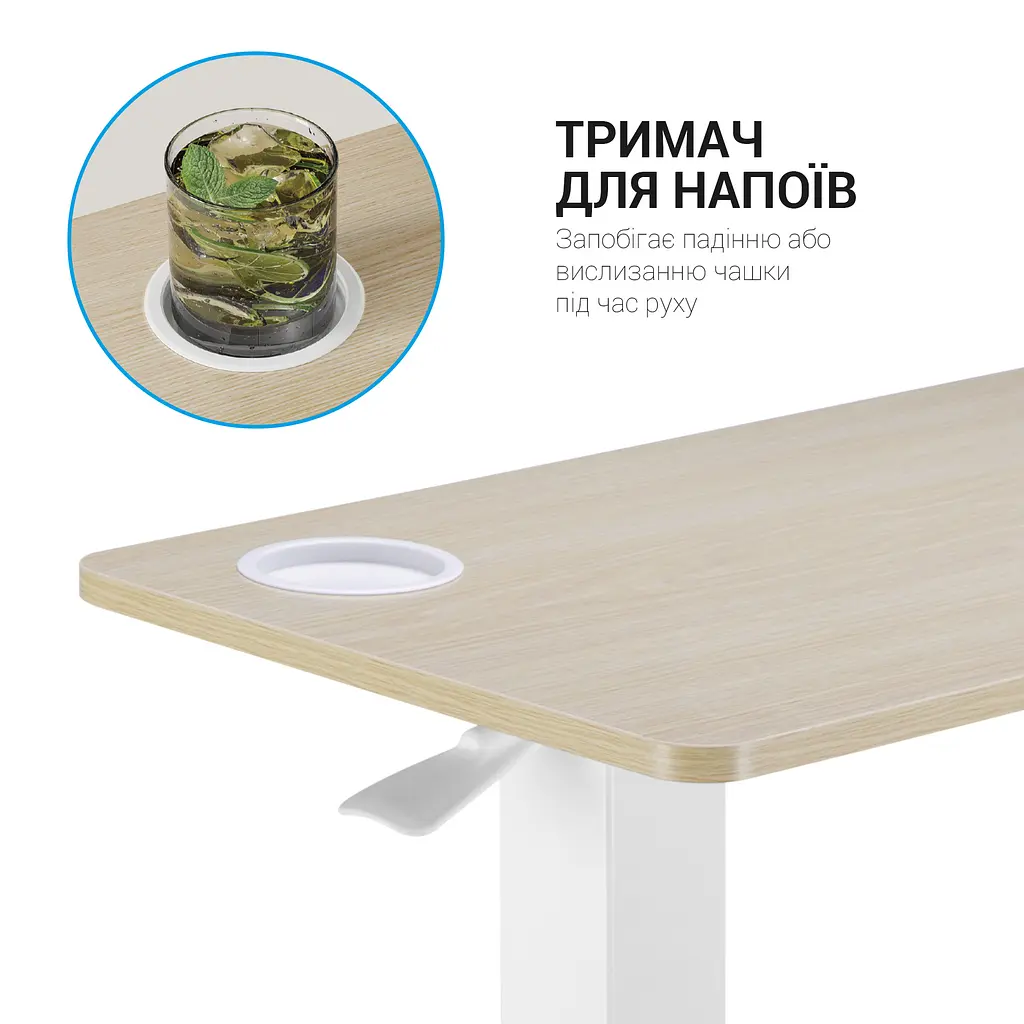 Мобільний робочий столик OfficePro White (ODM366W) - фото 6