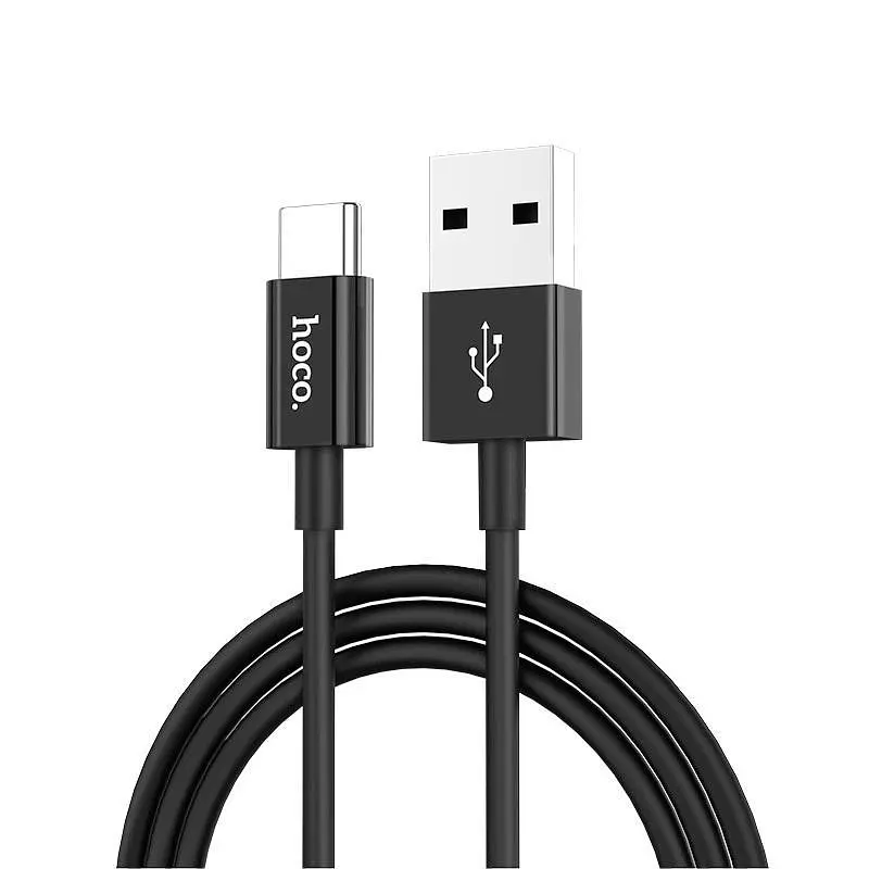 USB Cable Hoco X23 Skilled Type-C Black 1m - фото 4
