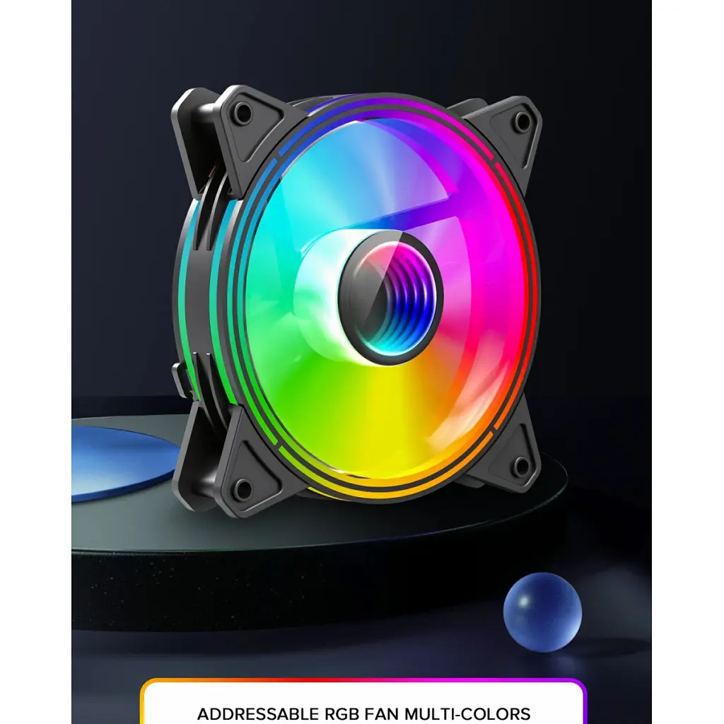 Кулер до корпусу Gamemax FN-12Rainbow-Q-Infinity - фото 8