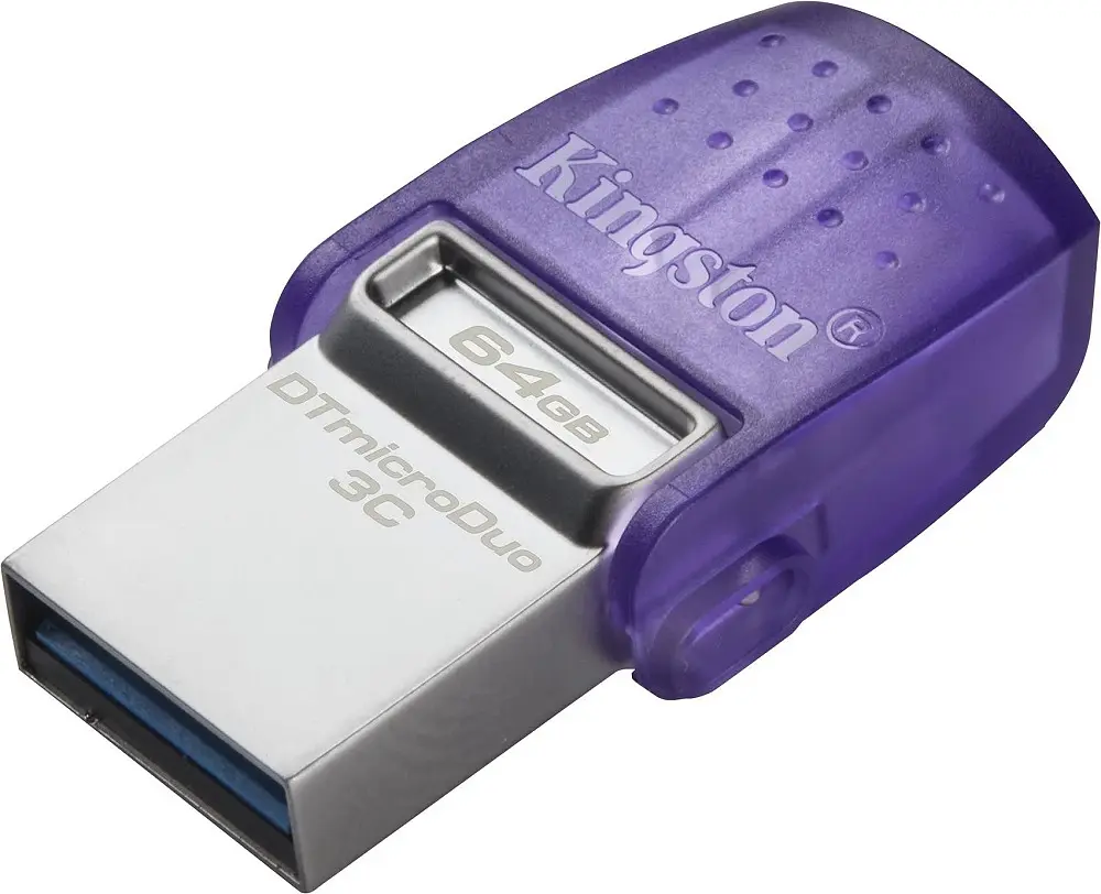 USB Flash накопичувач Kingston 64GB DataTraveler microDuo 3C G3 USB 3.2/Type-C (DTDUO3CG3/64GB) - фото 3