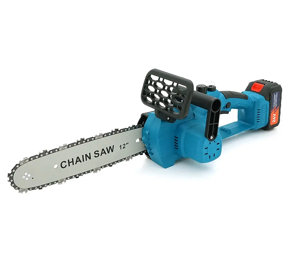 Аккумуляторная цепная пила Domotec Chain Saw 12″ 24V, зарядное + 2 аккумулятора - фото 4