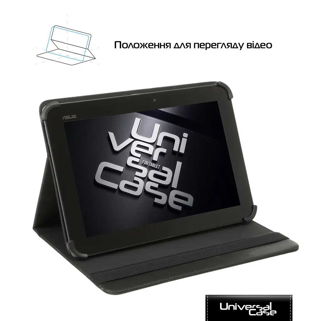 Чохол до планшета Armorstandart Silicone Hooks 12 Universal Tablet Black (ARM91206) - фото 3
