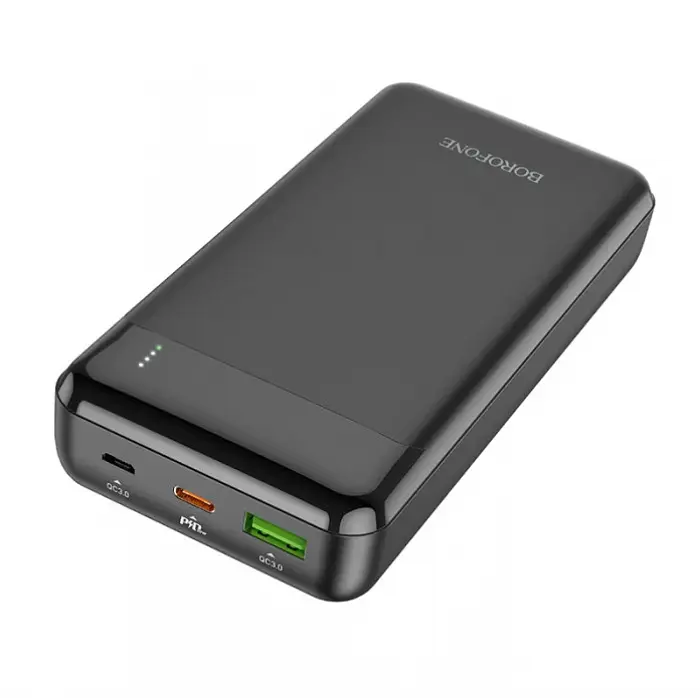 Павербанк на кілька входів зовнішній чорний акумулятор Power bank Borofone BJ19A PD20W+QC3.0 20000mAh - фото 2