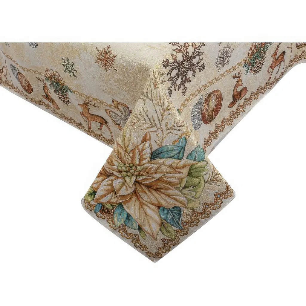 Скатертина гобеленова Lefard Home Textile Tinsel Lurex 140х180 см (715-389) - фото 3