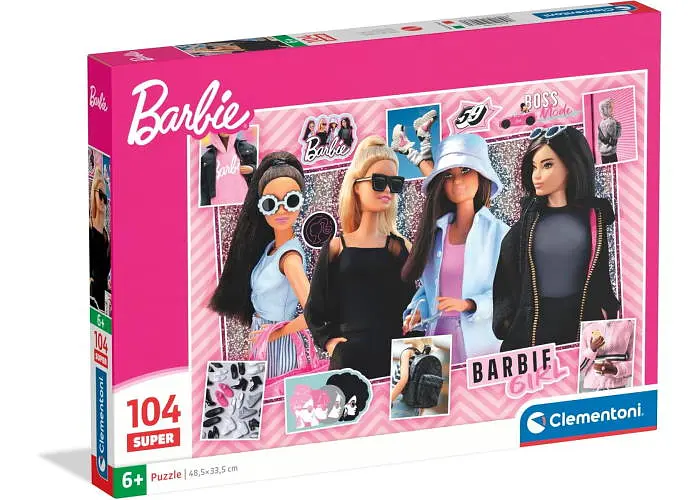 Пазл Clementoni Super: Барбі шопінг, Барбі (Super - Barbie Puzzle - 104 pcs.), 104 ел. (25008)