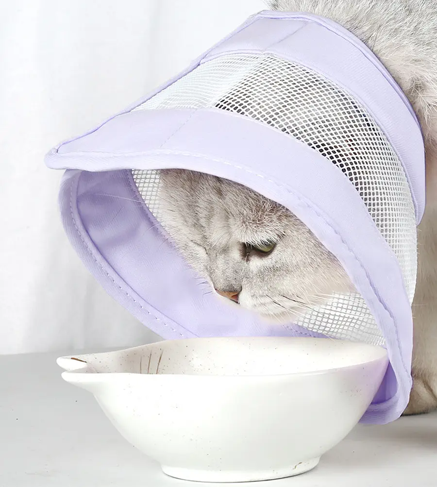 Захисний комір для котів Derby Breathable Cat Elizabeth Collar, Purple, L 20-26 см