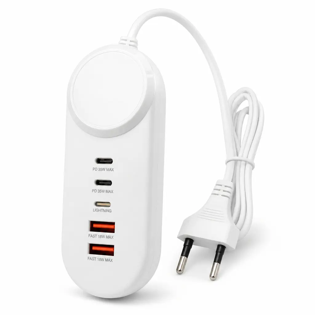 Зарядний пристрій XoKo 2xUSB QC 18W + 2xUSB-C PD35W (XK-QC-505) - фото 5