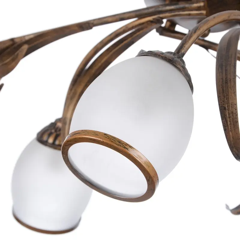 Люстра потолочная Brille флористика E14 60W BR (LK-197S/6) - фото 2