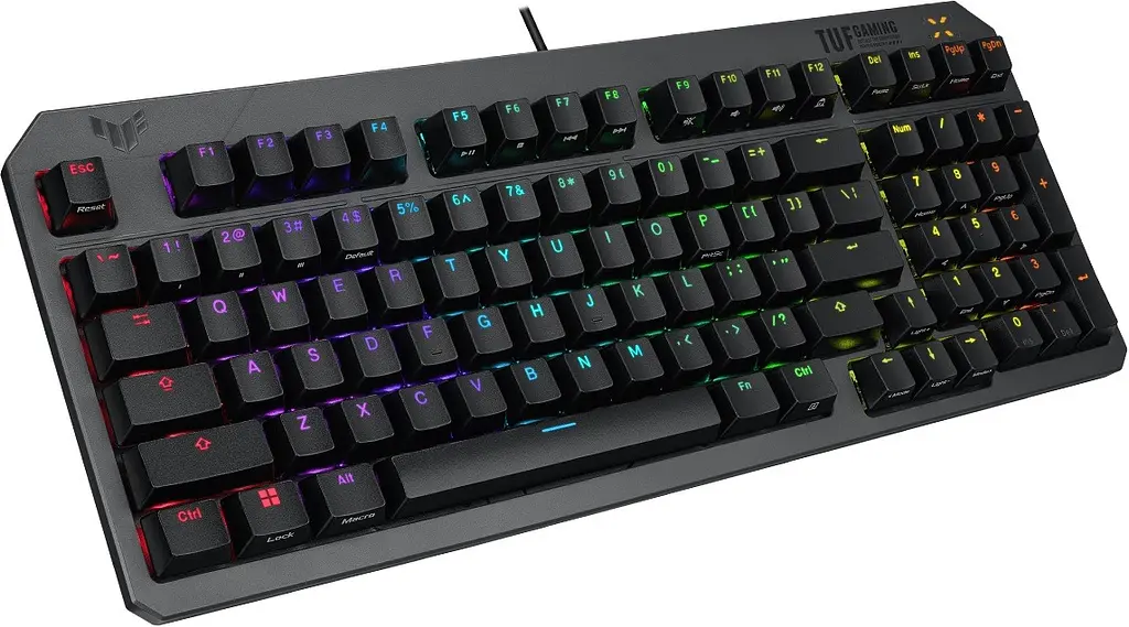 Клавiатура Asus TUF Gaming K3 Gen II Opti-Mech RGB 97key Switches ABS Black (90MP0390-BKMA00)_promo - фото 2