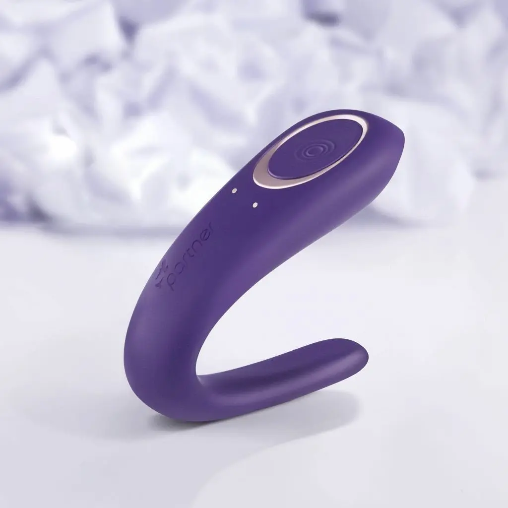 Вібратор для пар Satisfyer Double Classic 17 см фіолетовий - фото 6