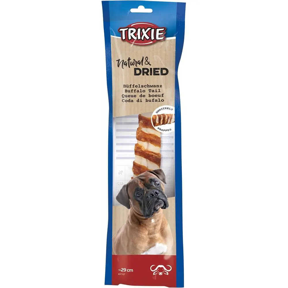 Ласощі для собак Trixie «Хвіст буйвола» 28-30 см, 80 г (буйвол)