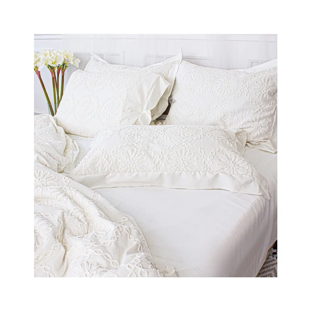 Постільна білизна MirSon Pique Cotton Snow mountain сімейний євро (2200006536543)