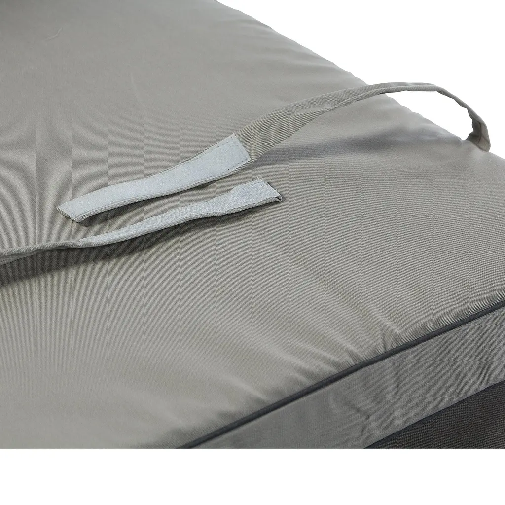 Матрас для шезлонга Ost-Fran Mocca светло-серый 2649/2657, 192x60x8 см. - фото 2