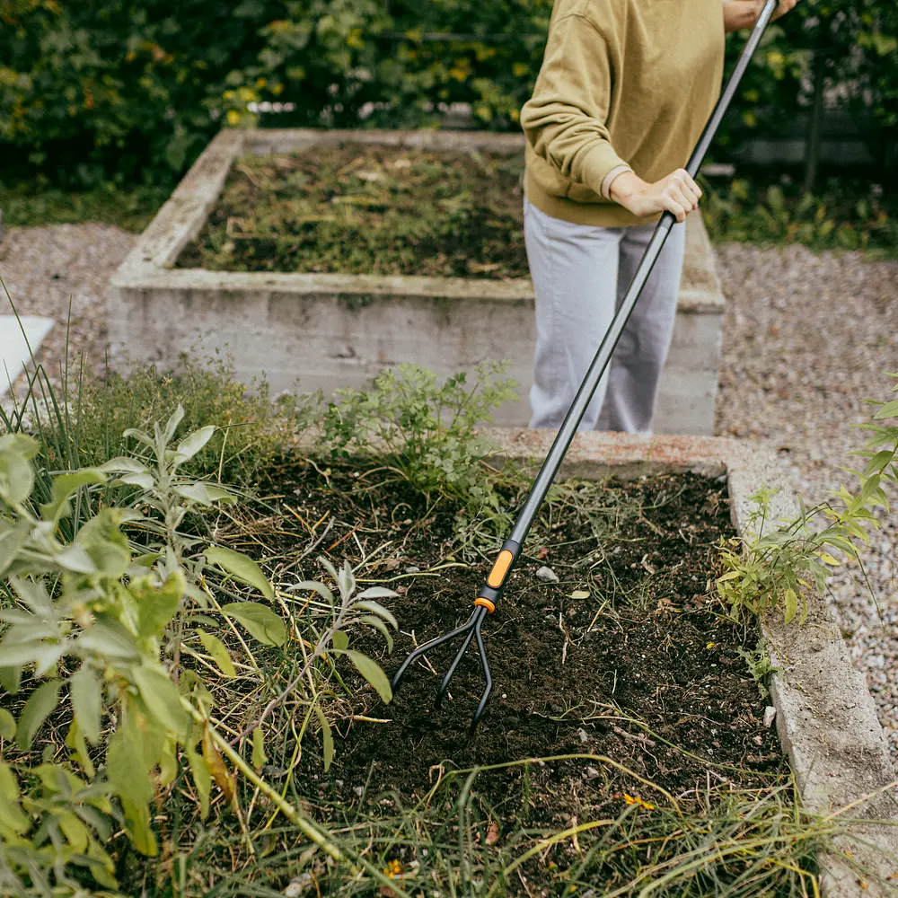 Розпушувач (культиватор) Fiskars OneClick 13 см, три зуба (1080684) - фото 4