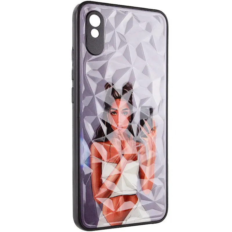 TPU+PC чохол Epik Prisma Ladies для Xiaomi Redmi 9A Black in White - фото 2
