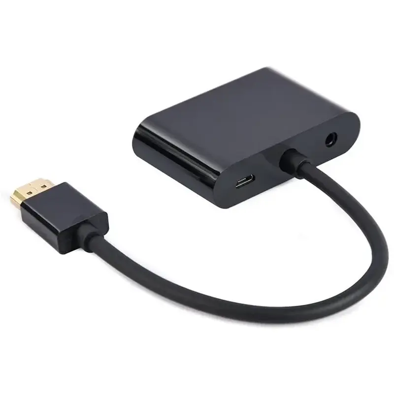 Кабель HDMI-HDMI/VGA Cablexpert A-HDMIM-HDMIFVGAF-01 - фото 2