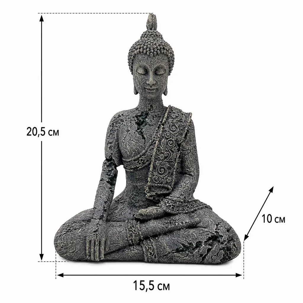 Декорація Hobby Nirva 15,5x10x20,5 см - Zen-статуя для акваріума і тераріуму (41723) - фото 2