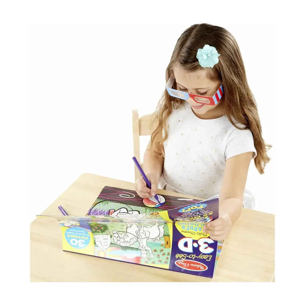 Набір для творчості Melissa & Doug 3D-розмальовка за точками для дівчаток (MD9963) - фото 2