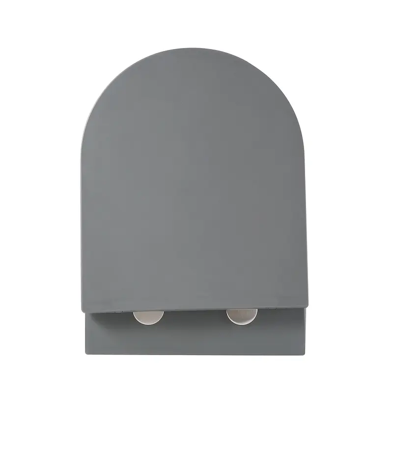 Комплект: Унітаз Mixxus Premium Ellipse-SET-2101 Gray система змиву Tornado 3.0+ Інсталяція Koer KT-0404 + панель KT-0604-07 gun gray MP6668, Графіт - фото 3