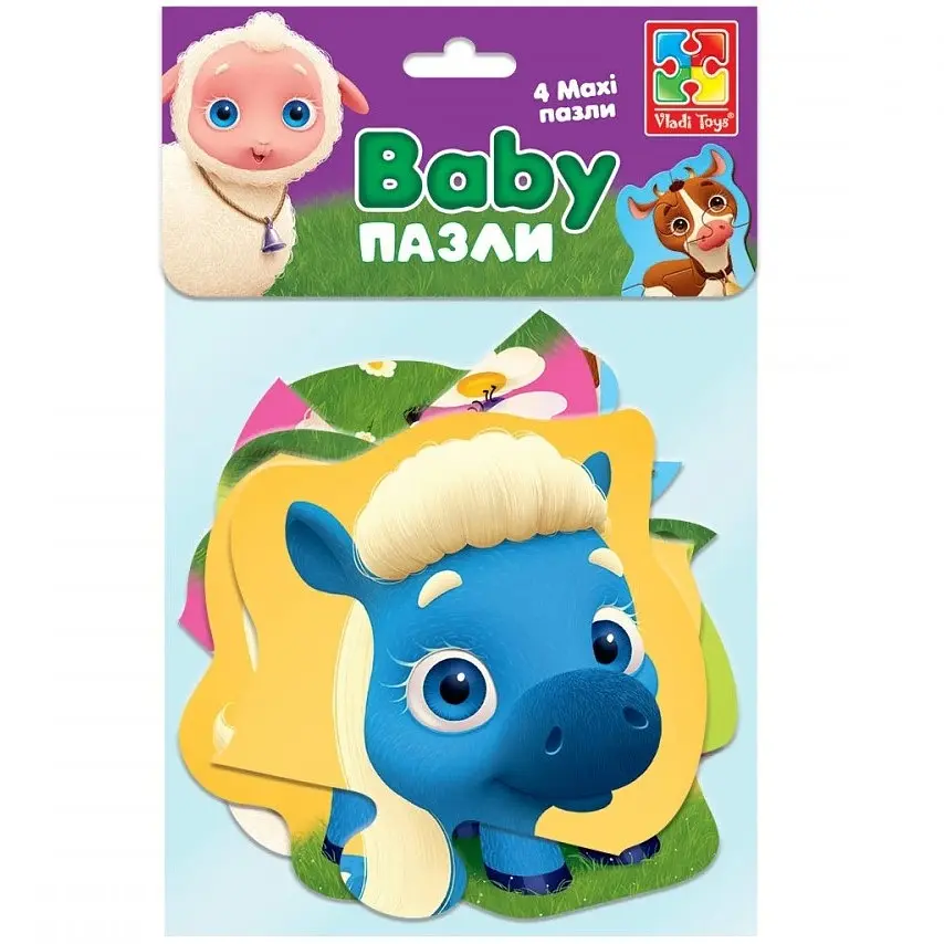 Бебі максі пазли Vladi Toys Малюк зможе Ферма 12 елементів (VT1722-17) - фото 2