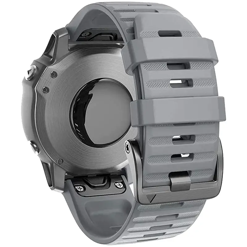 Силіконовий ремінець на смарт годинник Garmin 47 mm, Silicone, grey, зі зручною застібкою, на фітнес браслет, ArmorStandart (ARM60797) - фото 2