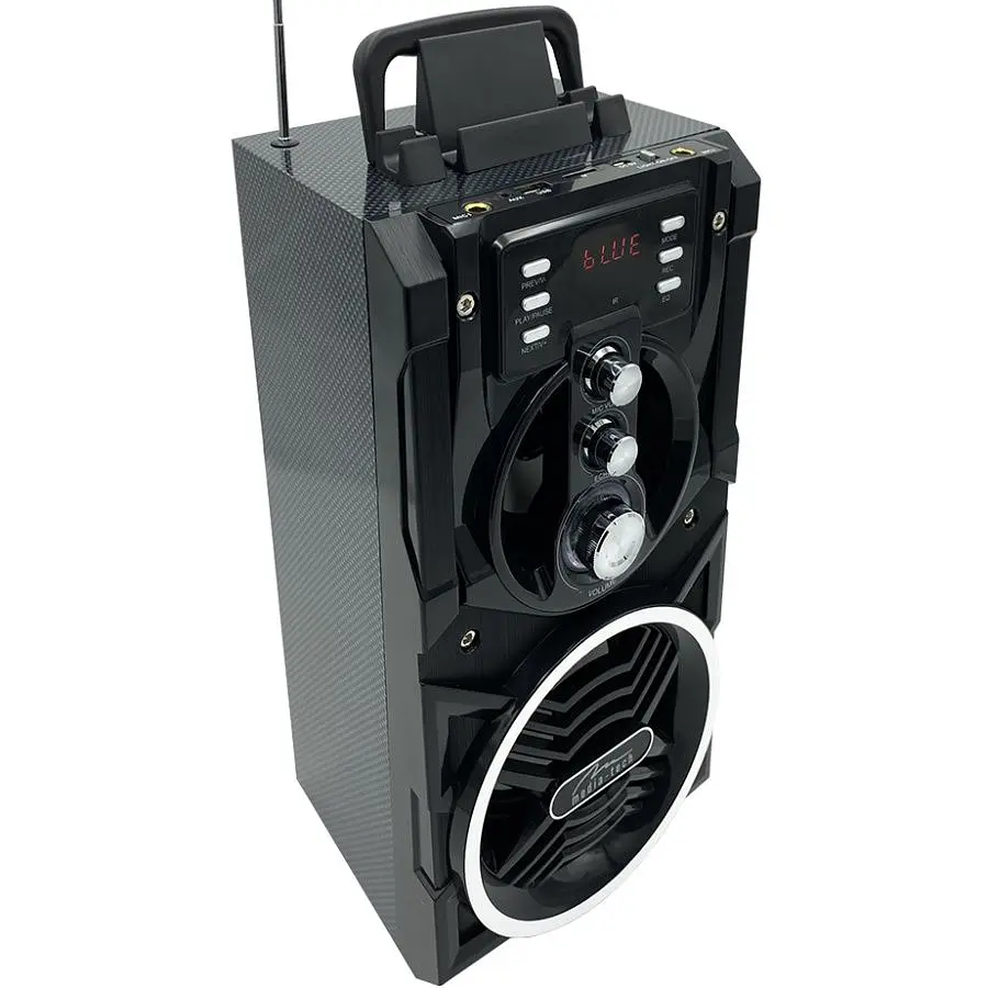 Акустична система 1.0 Media-Tech 18W, Bluetooth/FM/AUX/SD/USB/КАРАОКЕ чорна (MT3150) - фото 6