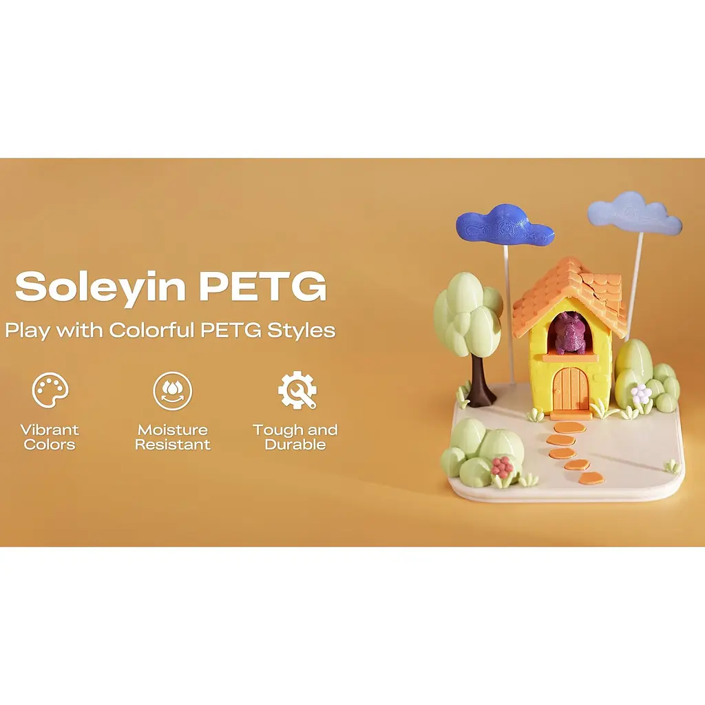 Філамент для 3D-принтерів Creality Soleyin PETG 1kg White (3301030164) - фото 2