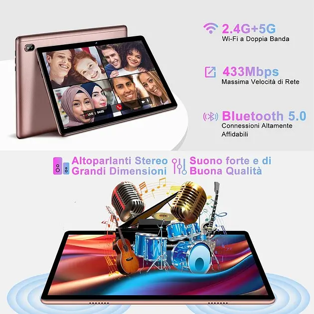 Планшет Facetel Q6 12/128GB Rose Gold (LC-1-FR-Q6-M) - фото 2