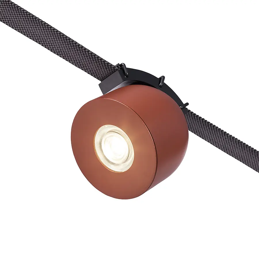 Трековий світильник LED Levistella 78012-BL08 ORG, 12W, 4000K, терракотовий, для текстильної трекової системи - фото 2