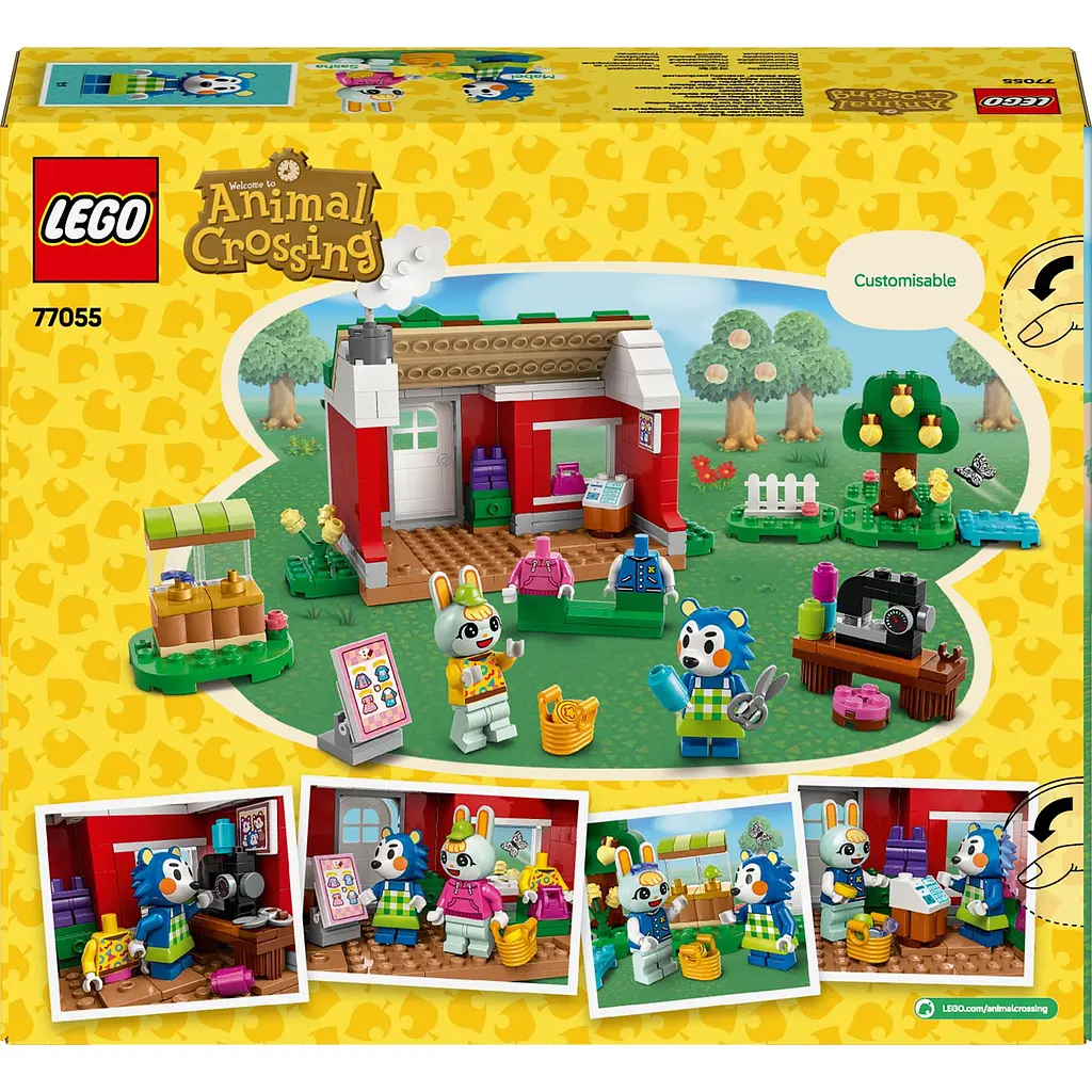 Уценка. Конструктор LEGO Animal Crossing Магазин одежды, принадлежащий Able Sisters 322 деталей (77055) - фото 2