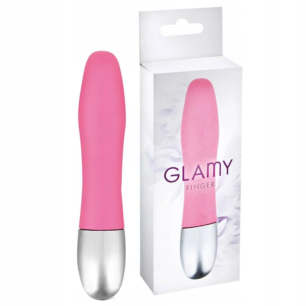 Міні-вібратор Glamy Finger Pink, 11 см (рожевий) - фото 2