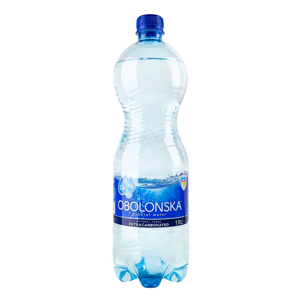 Вода мінеральна Оболонь Оболонська сильногазована 1 л - фото 4