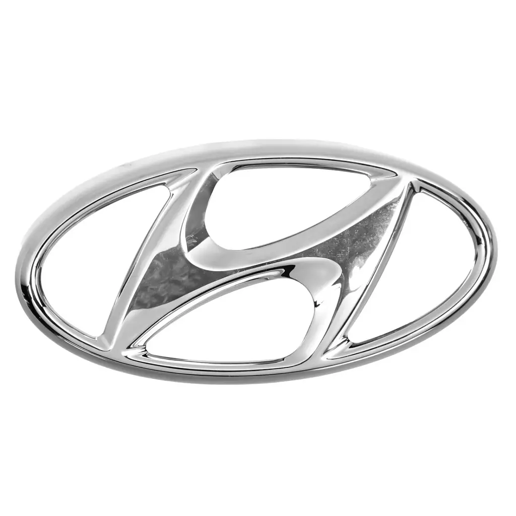 Емблема для логотипу Hyundai 170 x 85 мм пуклі велика Sonata перед 3М скотч (86300D3100) - фото 2