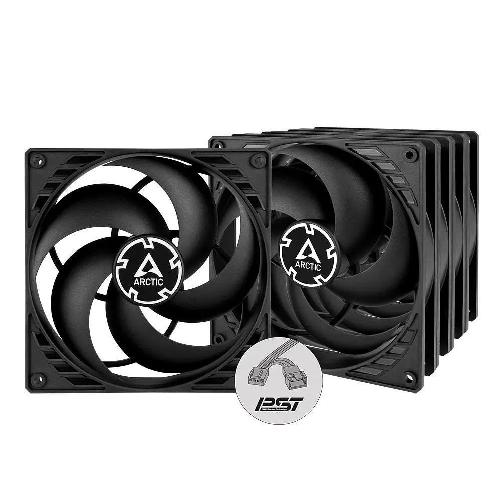 Корпусний вентилятор 140 мм Arctic P14 PWM PST 5pcs ACFAN00138A Black - фото 3
