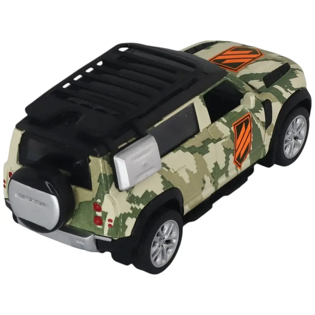 Автомодель серії Шеврони Героїв TechnoDrive 250363M2 Land Rover Defender 110, 3 ОШБр 1:39 - фото 5