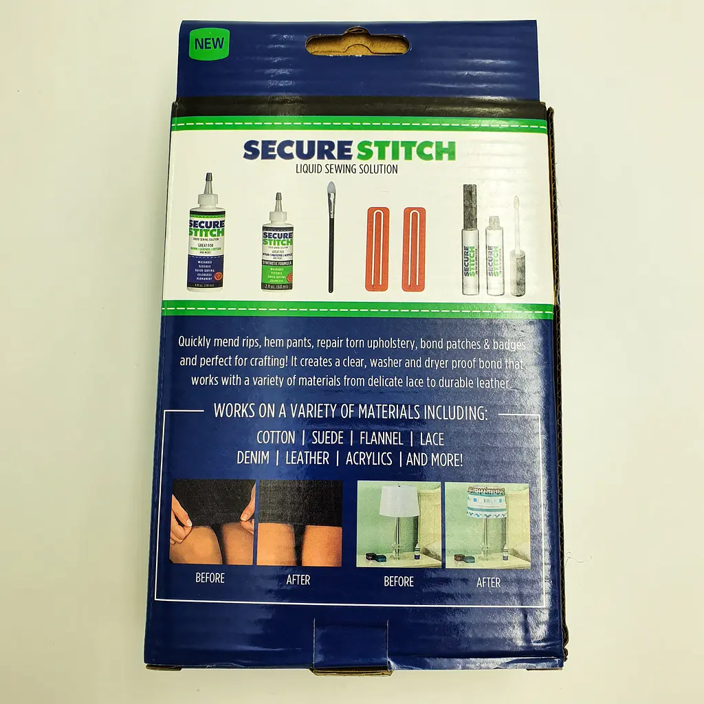 Клей для одягу універсальний набір клеїв для тканини Secure Stitch - фото 8