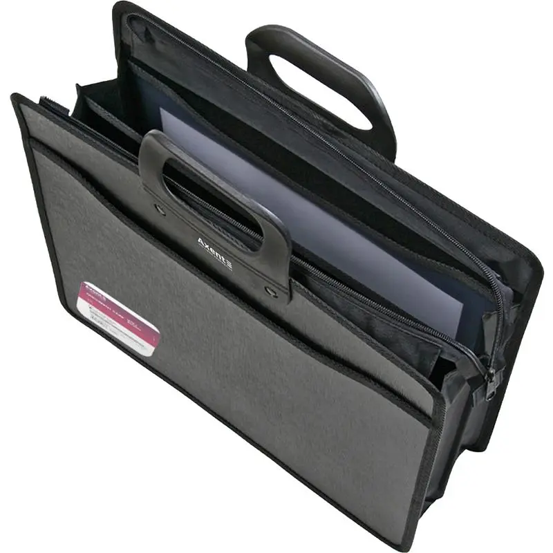 Портфель Axent В4 на 3 відділення чорний (1603-01-A) - фото 2